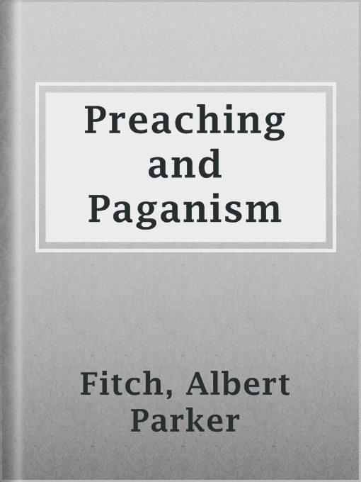 Imagen de portada para Preaching and Paganism